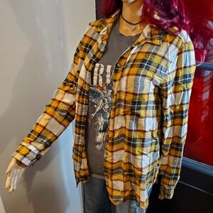 AE Plaid Long Sleeve Shirt